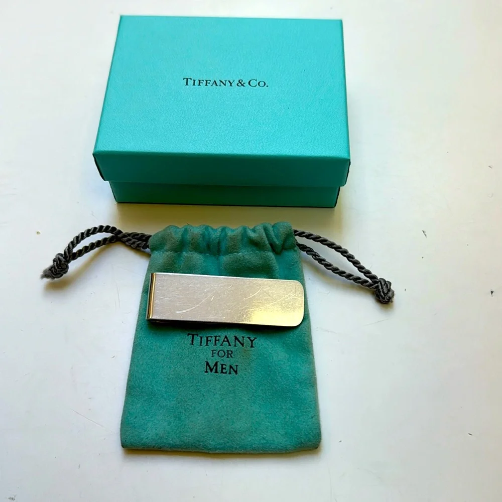 Tiffany & Co. Sterling Silver Vintage Men’s Money Clip-pouch-box-17.9 grams